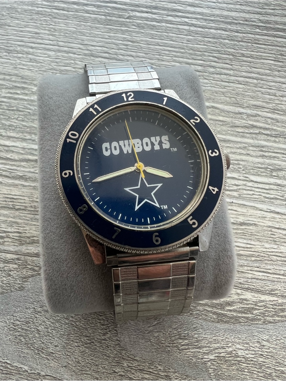 Dallas Cowboys Men's Silver Stainless Steel Watch